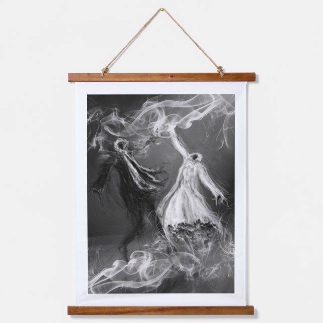 Tapisserie Suspendue Une danse du bien et du mal (Recto)