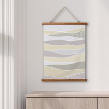 Vague Abstraite à rayures roses-jaunes-roses