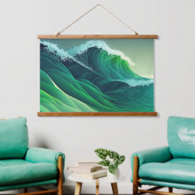 Vagues bleu bleu turquoise