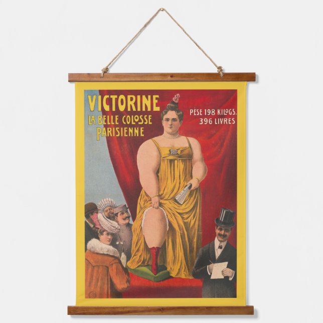Tapisserie Suspendue Victorine, La Belle Grande Femme Parisienne (Recto)