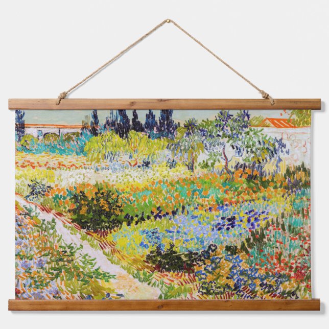 Tapisserie Suspendue Vincent van Gogh - Jardin à Arles (Devant)