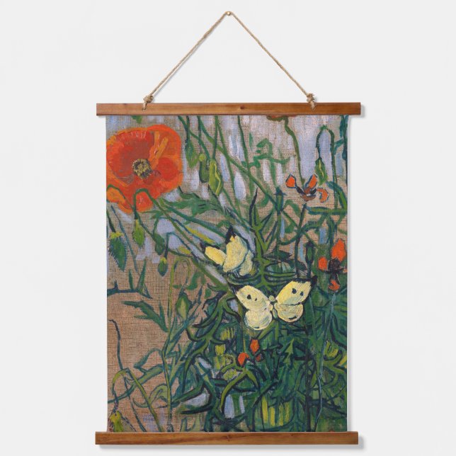 Tapisserie Suspendue Vincent van Gogh - Papillons et papillons (Recto)