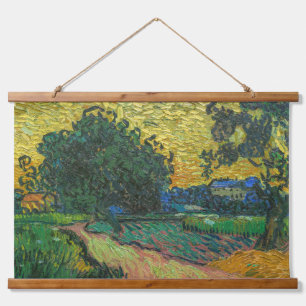 Tapisserie Suspendue Vincent van Gogh - Paysage à Twilight