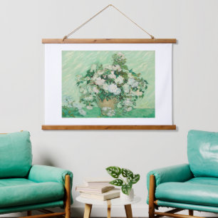 Tapisserie Suspendue Vincent Van Gogh, Vase de Roses, Roses dans le Vas