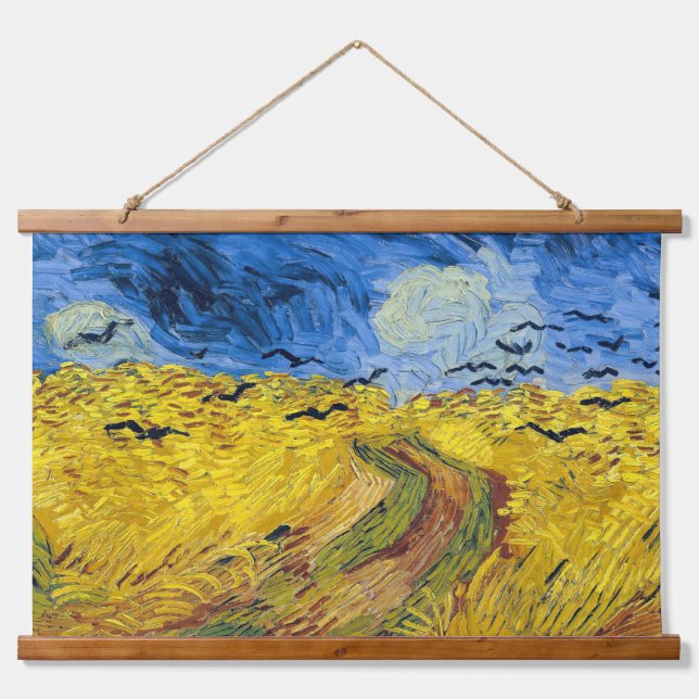 Tapisserie Suspendue Vincent van Gogh - Wheatfield with Crows (Devant)