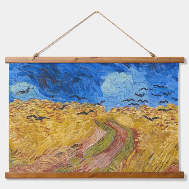 Tapisserie Suspendue Vincent van Gogh - Wheatfield with Crows (Devant)