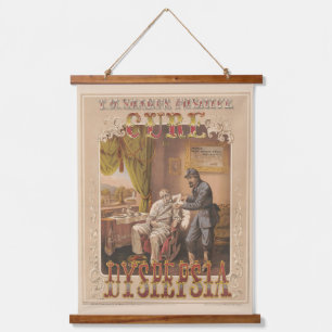Tapisserie Suspendue Vintage Ad T.M. Affaiblit Un Traitement Positif Po