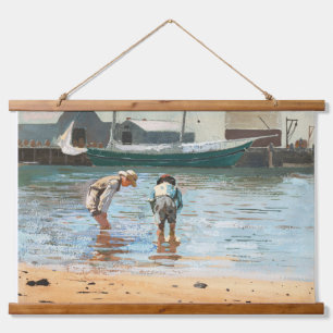 Tapisserie Suspendue Vintage Boys Wading Par Winslow Homer (1873)