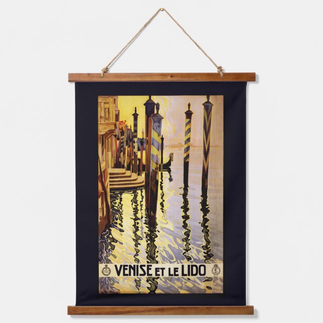 Tapisserie Suspendue Vintage voyage de Venise (Recto)