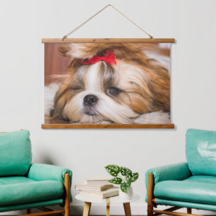 Tapisserie Suspendue Votre chiot chien animal de compagnie photo art pe