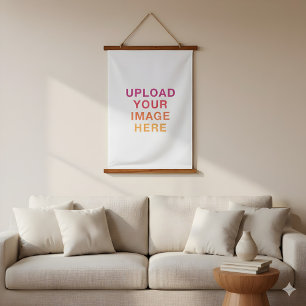 Tapisserie Suspendue Votre logo image blanc
