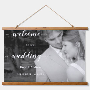 Tapisserie Suspendue Votre Mariage photo carte de siège et Affiche de b
