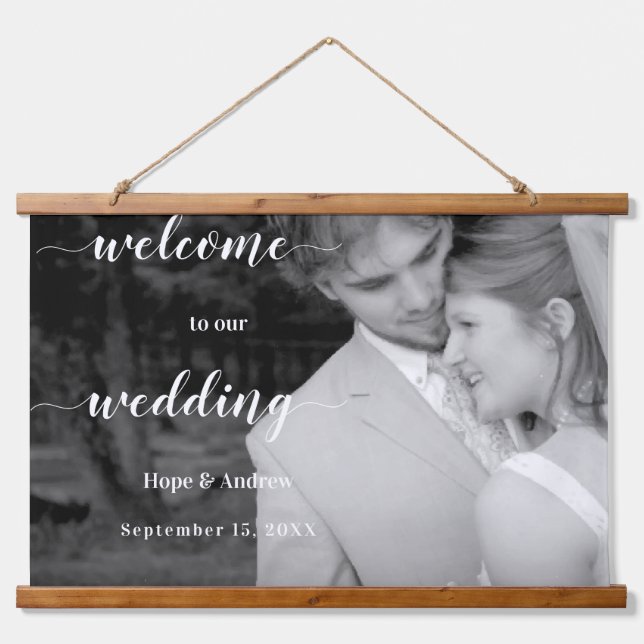 Tapisserie Suspendue Votre Mariage photo carte de siège et Affiche de b (Devant)