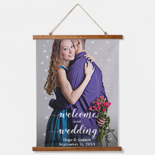 Tapisserie Suspendue Votre Mariage photo carte de siège et mur d'accuei