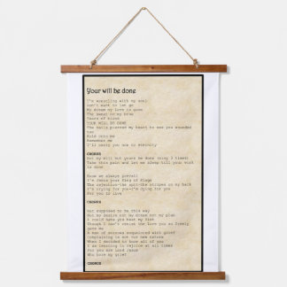 Tapisserie Suspendue Wall art - Your will be done 