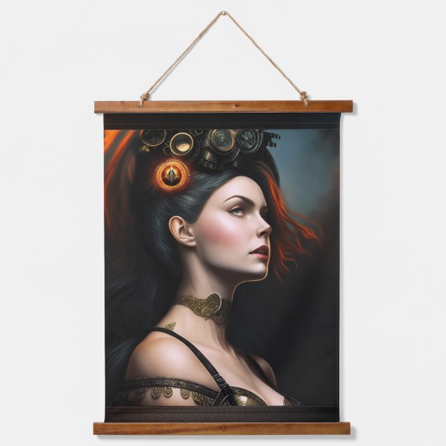Tapisserie Suspendue Watcher Of The Storm Steampunk Beauté par Xzendor7 (Recto)