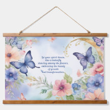 Whimsical Floral Butterfly Art Beauté intemporelle