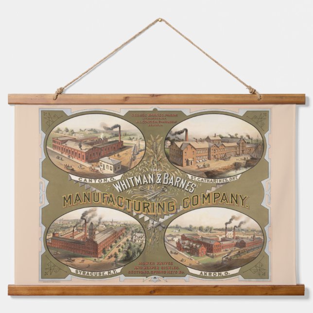 Tapisserie Suspendue Whitman & Barnes Manufacturing Company. (Devant)