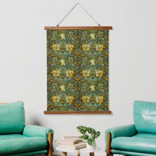 Tapisserie Suspendue William Morris Antique Honeysuckle Motif Floral