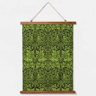 Tapisserie Suspendue William Morris Frère Lapin Vert Sauge Noir