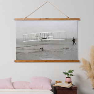 Tapisserie Suspendue Wright Brothers Flyer First Plane Flight Aviation