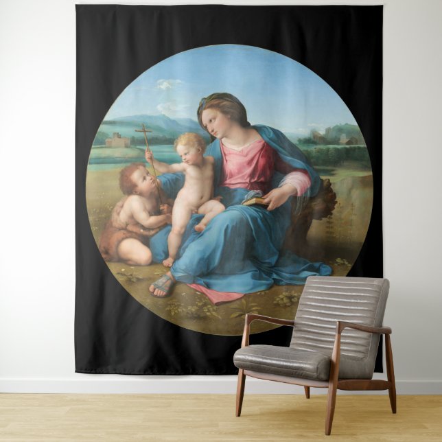 Tapisserie vierge et enfant (En situation)