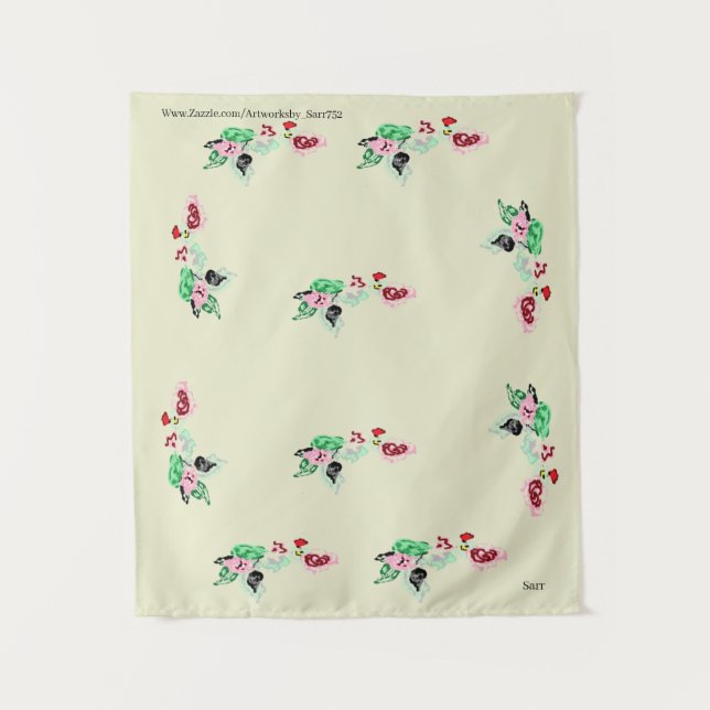 Tapisserie : Vin avec Rose (Devant)