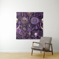 Tapisserie vintage mystique pourpre