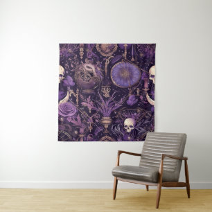 Tapisserie vintage mystique pourpre