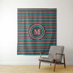 Tapisseries Motifs de bandes monographiques person
