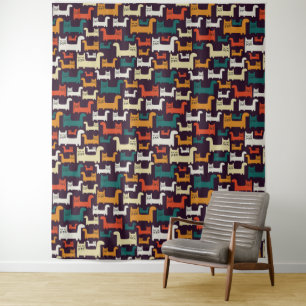 Tapisseries Motifs de chats amusants