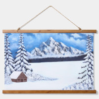 Tapisseries murales à sommet en bois merveilleux d
