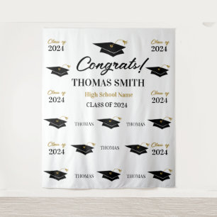 Tapiz Step and repeat Graduation Backdrop banner  Tapestry