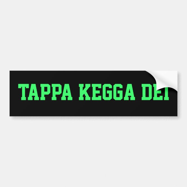 TAPPA KEGGA DEI autocollant de pare-chocs (Devant)