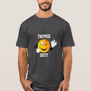 "Tappé dehors !" T-shirt Cartoon Emoji Winking