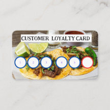 TAQUERIA - CARTE DE LOYAUTÉ CLIENT