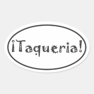 Taqueria Oval Sticker