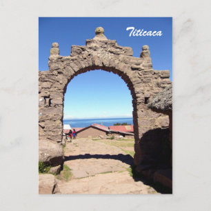 taquile arch postcard