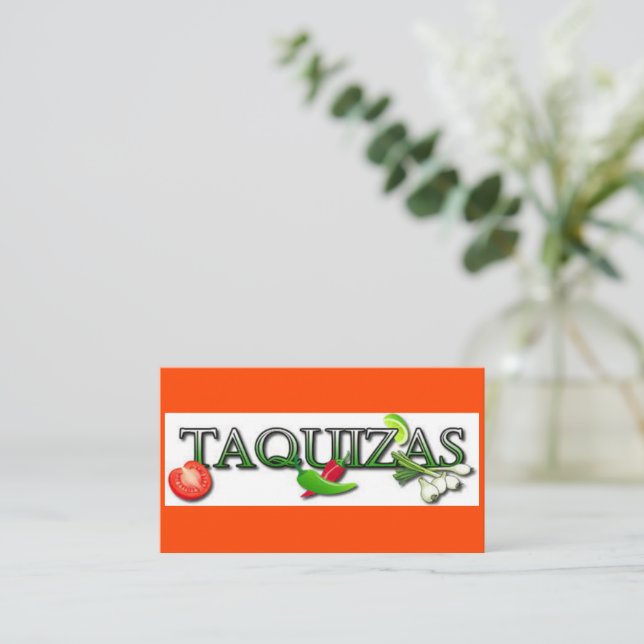 taquizas business card (Standing Front)