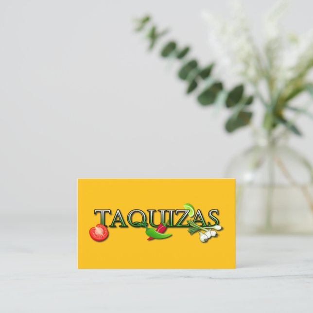 Taquizas Business Card (Standing Front)