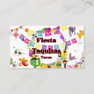 Taquizas Business Cards, Tacos Business Cards