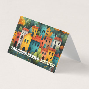 Taquizas estilo mexico business card