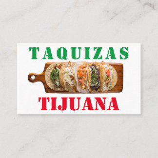 Taquizas tijuana business card