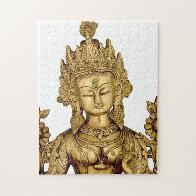 Tara Buddha Buddhist Goddess Yoga Tibet Art Peace Jigsaw Puzzle (Vertical)