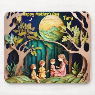 TARA ~ Mother's Day ~ paper-cutting ~ Mousepad