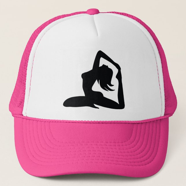 tara stiles yoga girl trucker hat (Front)