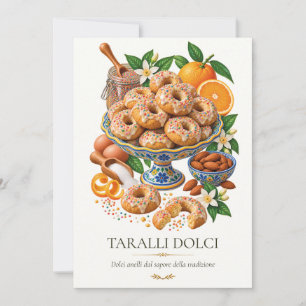 Taralli Dolci – Vintage Italian Dessert Invitation