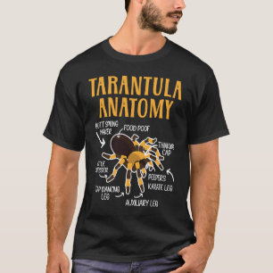 Tarantula Anatomy Arachnid Insect Spider Whisperer T-Shirt