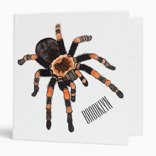 Tarantula cartoon illustration binder