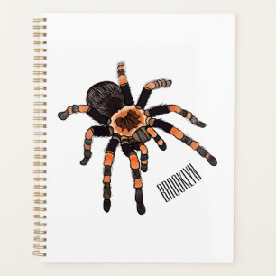 Tarantula cartoon illustration planner